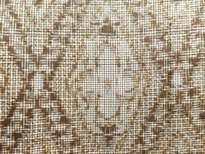 アンティーク　花菱模様織出し本場村山泥大島紬着物